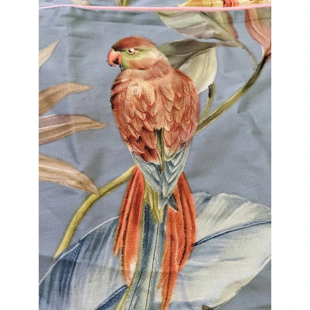 Anjos Pastoral Birds Leaves Cotton Duvet Cover Set 600TC 3pc Bedding Set Queen